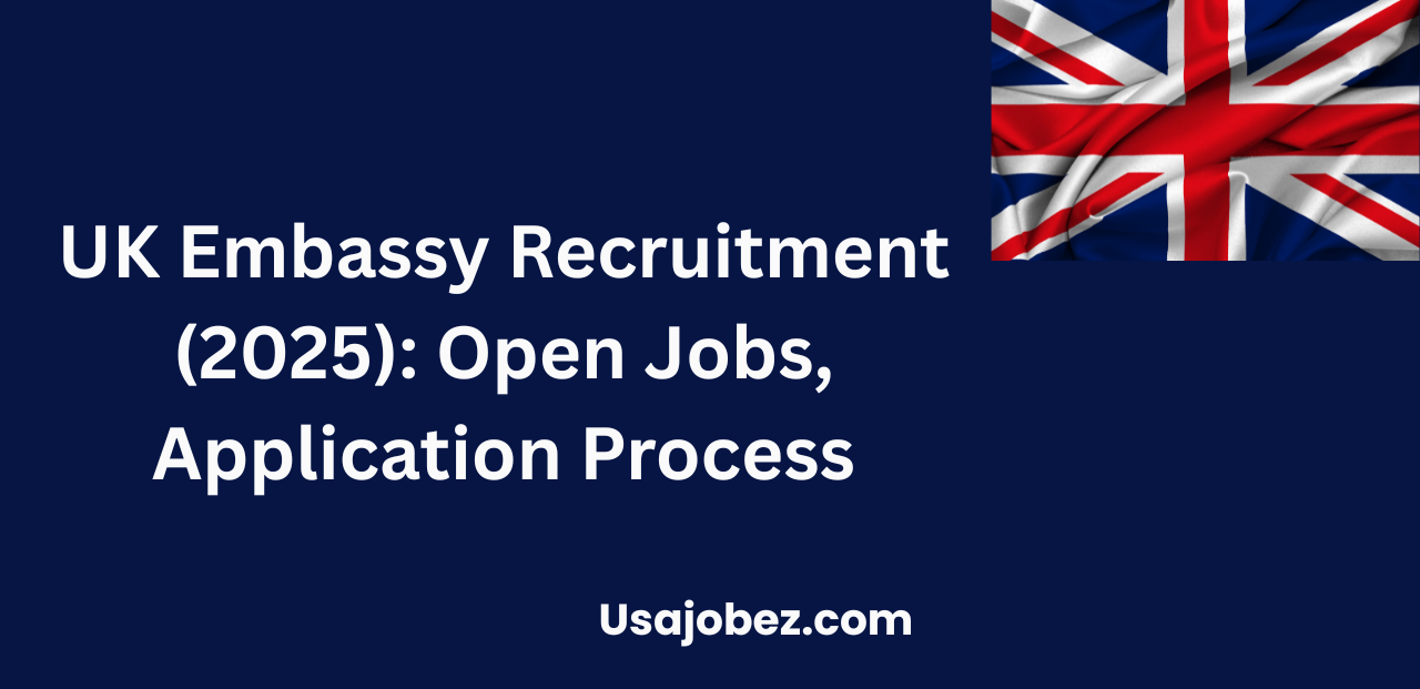 UK Embassy Recruitment (2025): Open Jobs, Application Process
